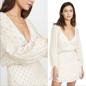 NWOT Suboo Mar Shirred Mini Dress Revolve XS